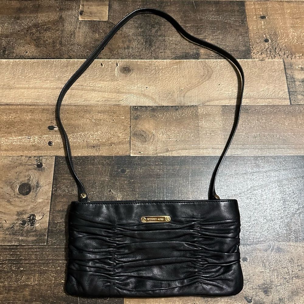 Michael Kors Leather Convertible Crossbody-Clutch
